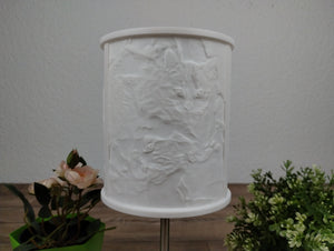 Lithophane Fotolampe auf einem Leuchtenschirm