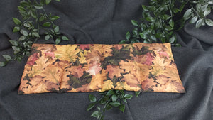 Körnerkissen mit Herbstlaubmotiv