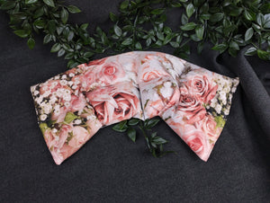 Körnerkissen mit natürlichem Rosenmotiv