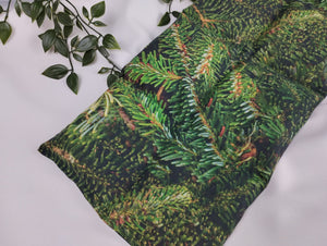 Körnerkissen mit 8 Kammern und einem realistischem Tannennadelnmotiv