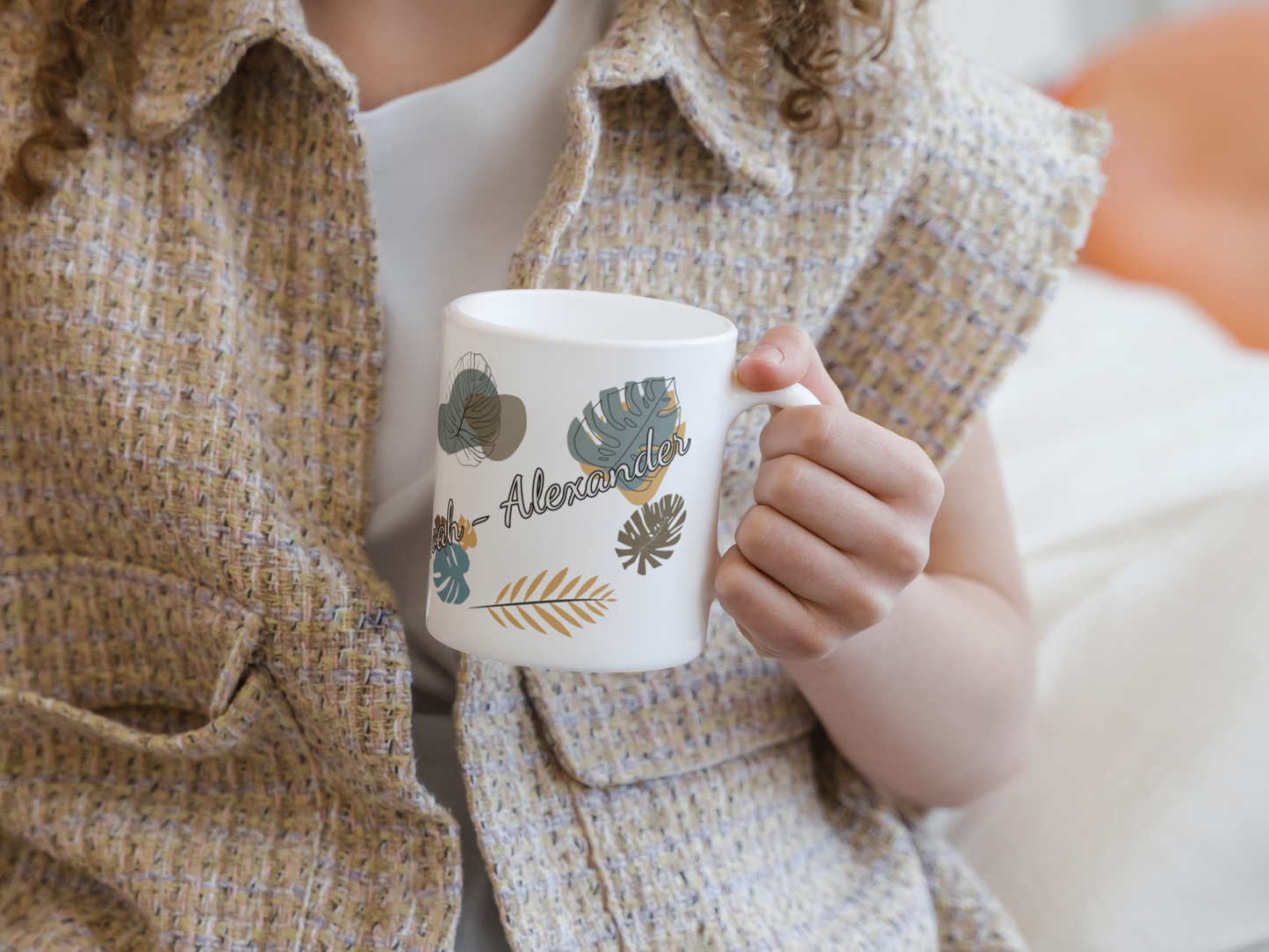 personalisierte Keramiktasse mit Löwe als Motiv aus unserer Dschungeltierkollektion