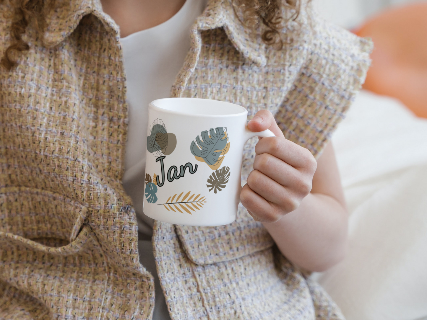 personalisierte Keramiktasse mit Löwe als Motiv aus unserer Dschungeltierkollektion