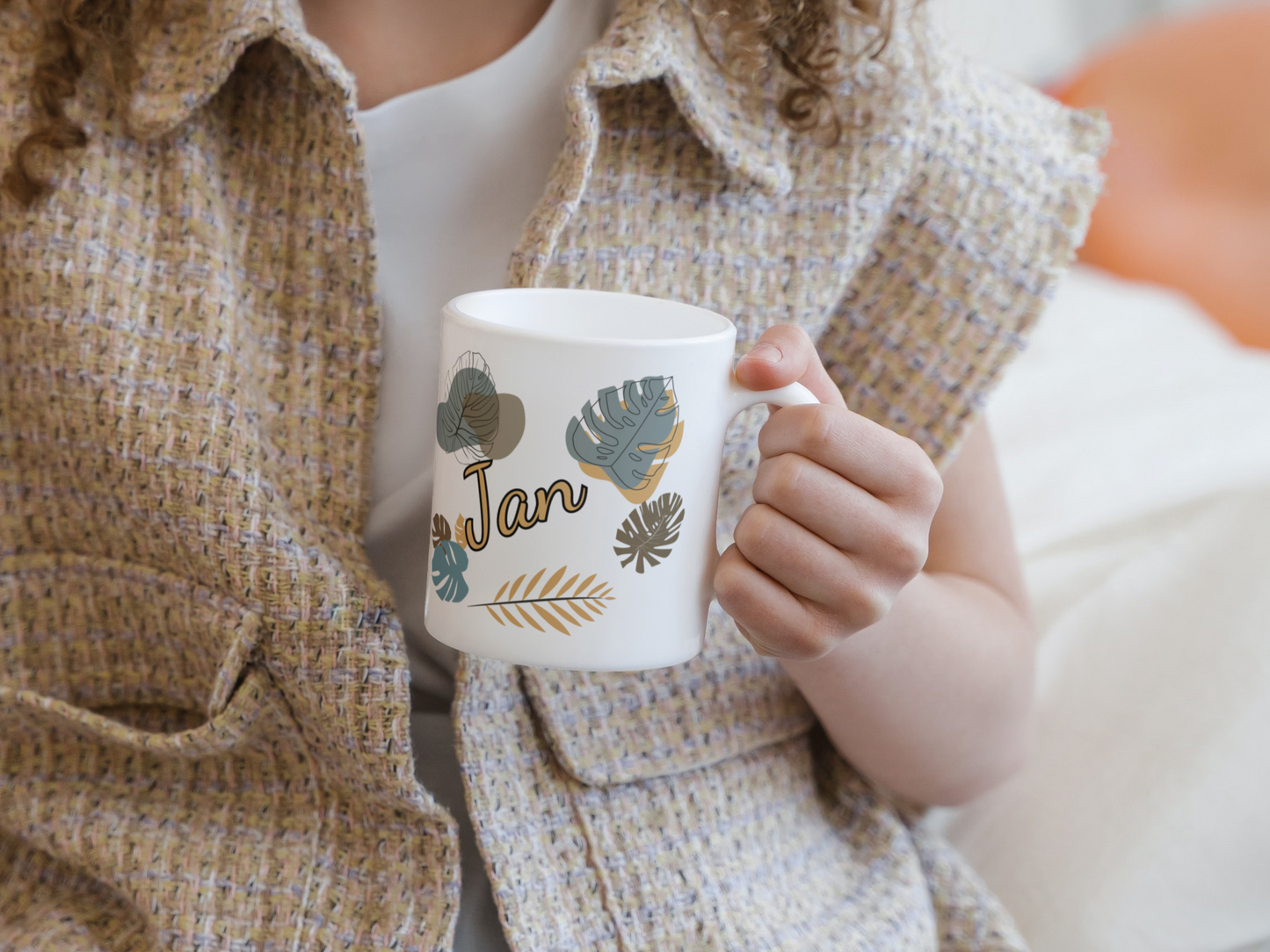 personalisierte Keramiktasse mit Löwe als Motiv aus unserer Dschungeltierkollektion
