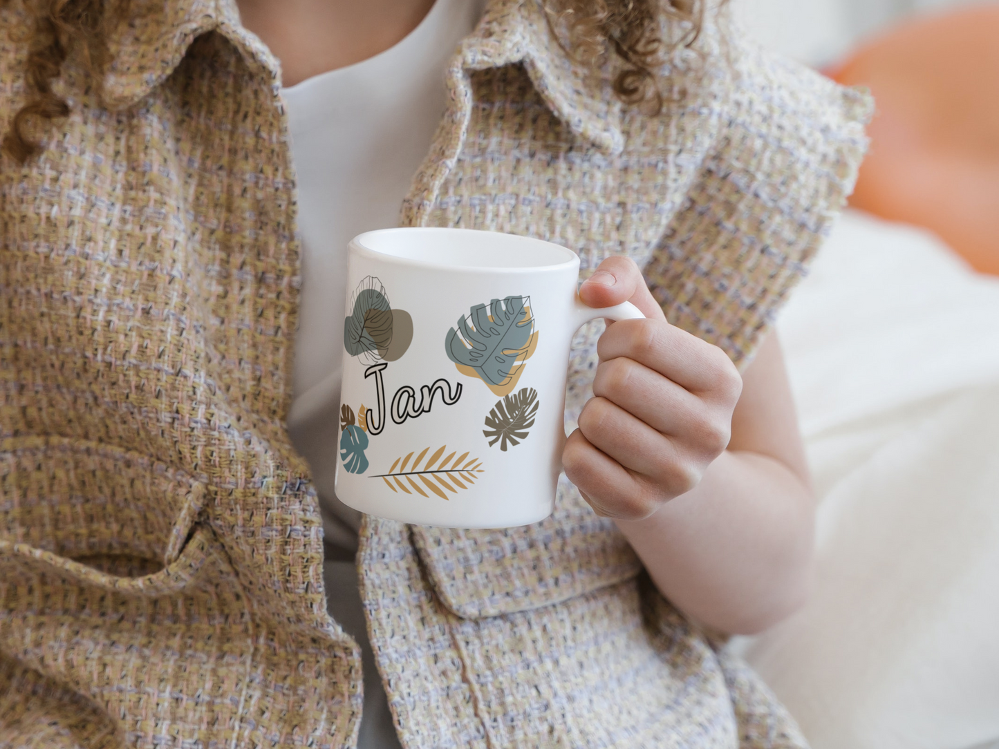personalisierte Keramiktasse mit Löwe als Motiv aus unserer Dschungeltierkollektion