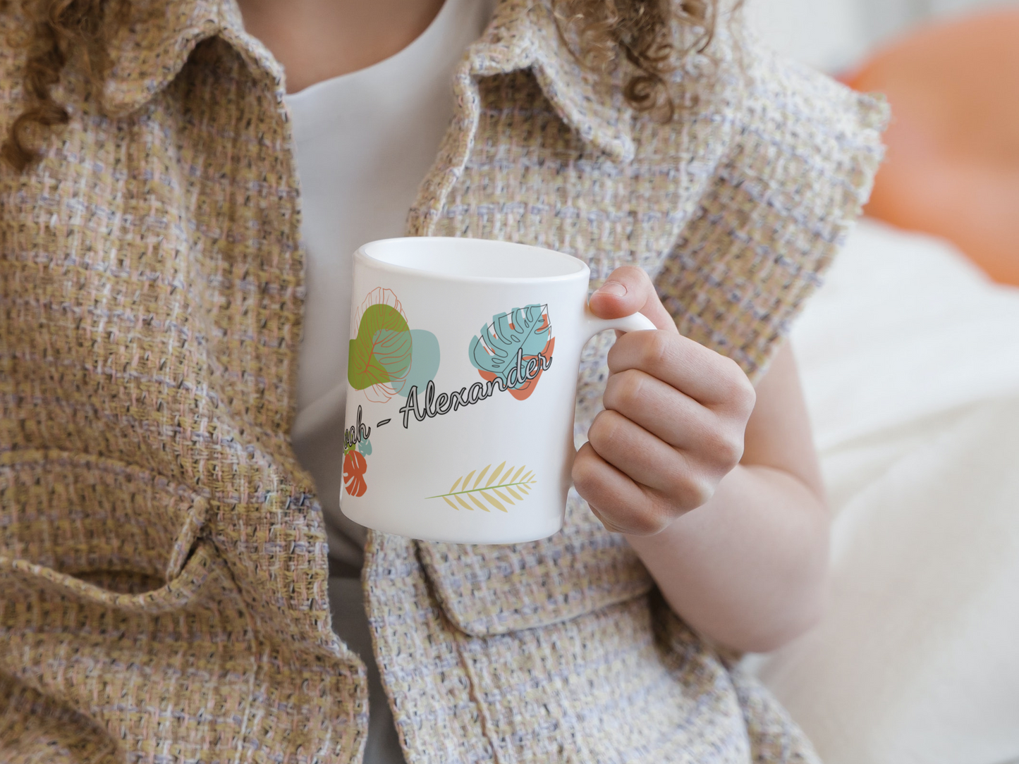 personalisierte Keramiktasse mit Schlange als Motiv aus unserer Dschungeltierkollektion
