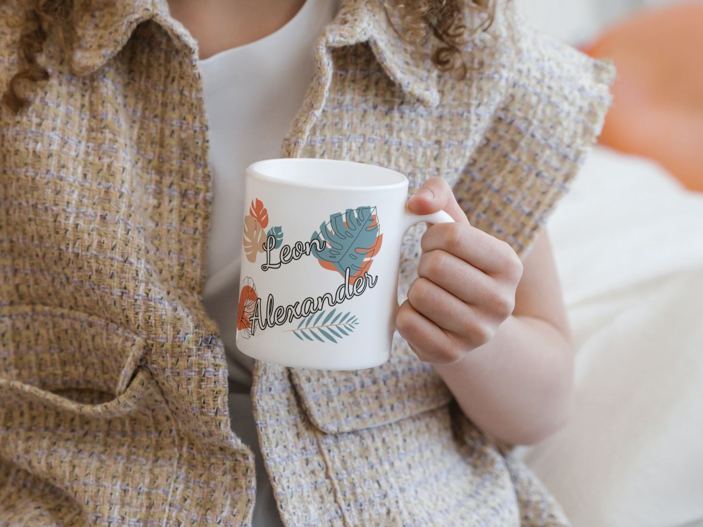 personalisierte Keramiktasse mit Tukan als Motiv aus unserer Dschungeltierkollektion