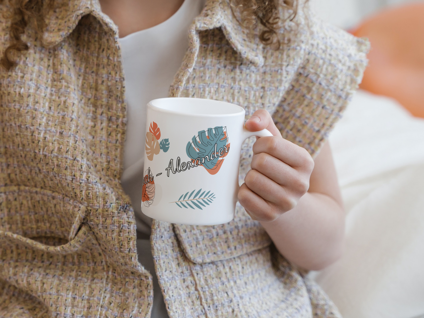personalisierte Keramiktasse mit Tukan als Motiv aus unserer Dschungeltierkollektion