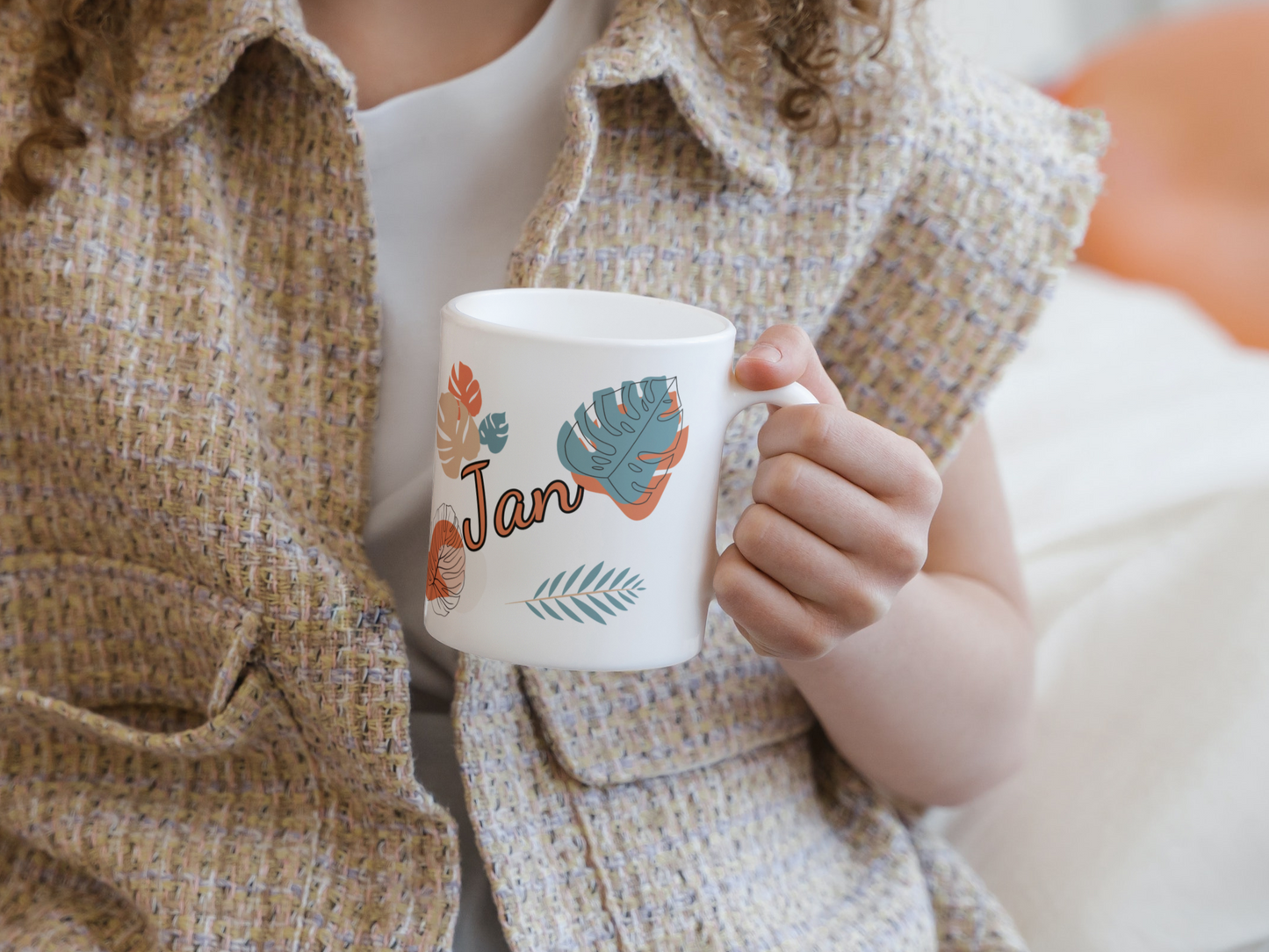 personalisierte Keramiktasse mit Tukan als Motiv aus unserer Dschungeltierkollektion