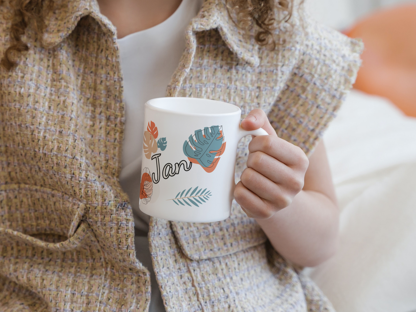 personalisierte Keramiktasse mit Tukan als Motiv aus unserer Dschungeltierkollektion