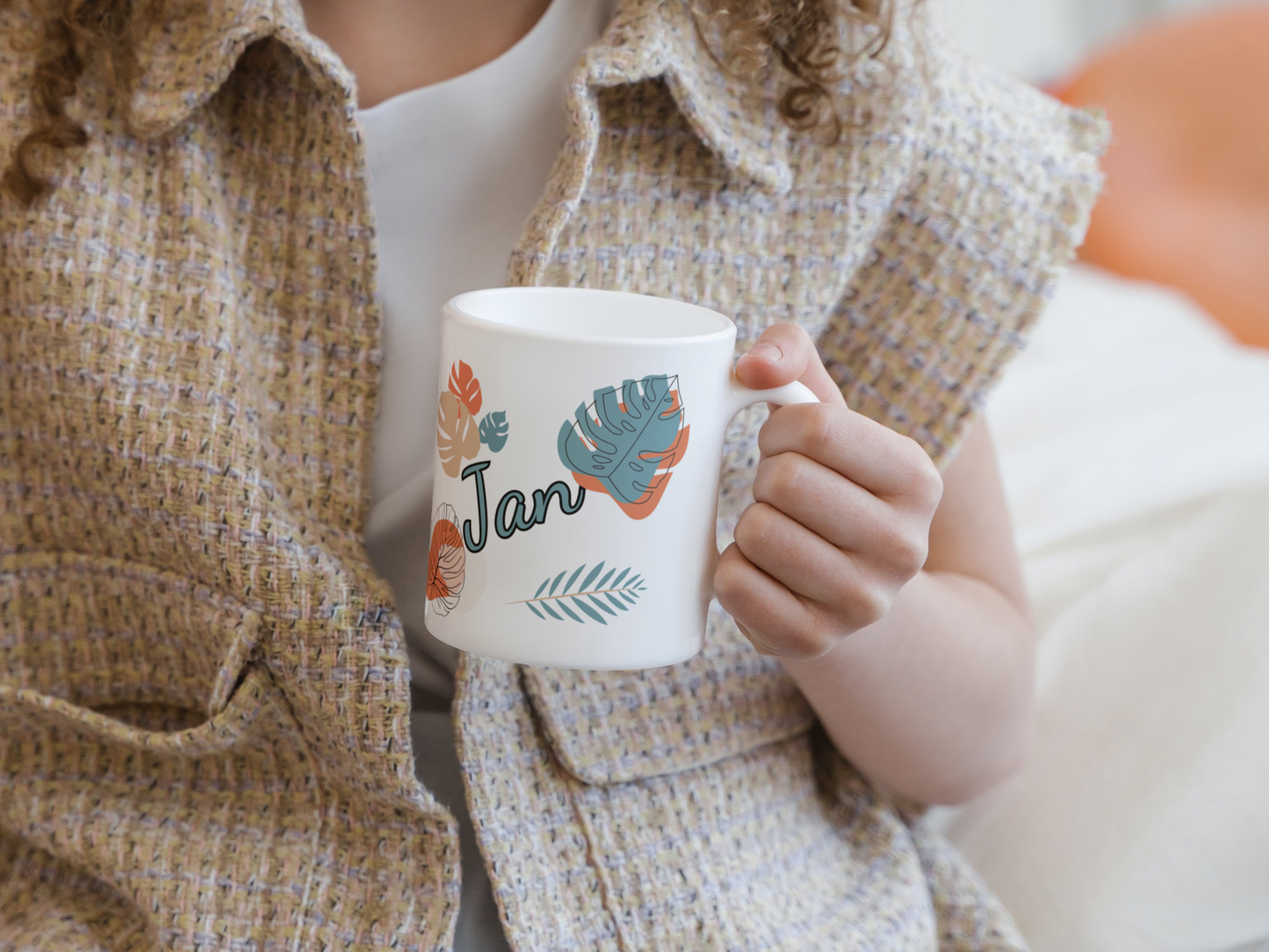 personalisierte Keramiktasse mit Tukan als Motiv aus unserer Dschungeltierkollektion