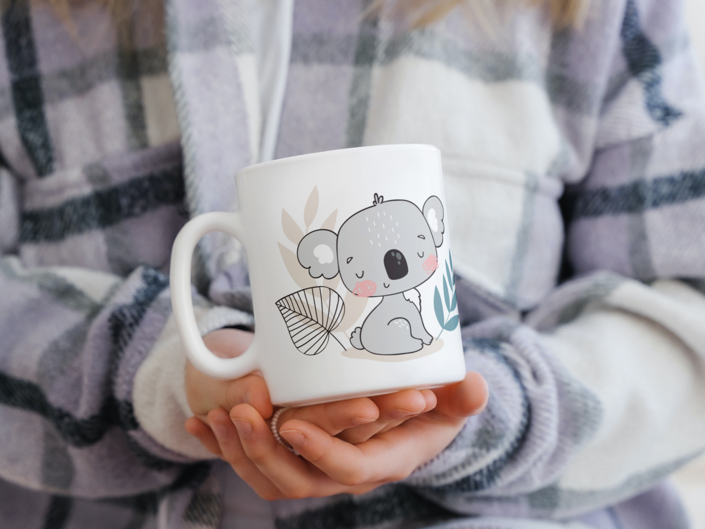 personalisierte Keramiktasse mit Koala als Motiv aus unserer Dschungeltierkollektion