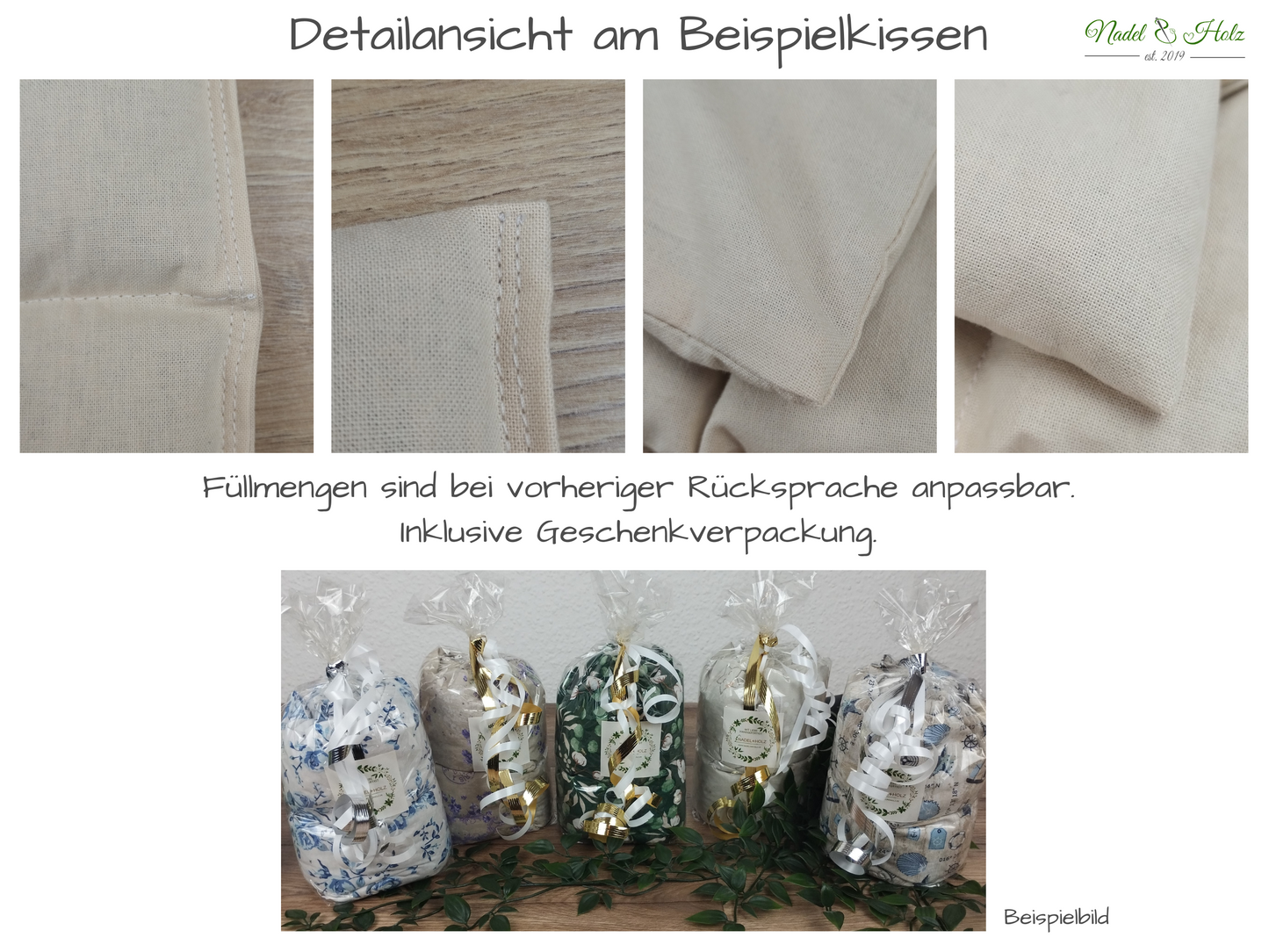 Detailansicht Körnerkissen